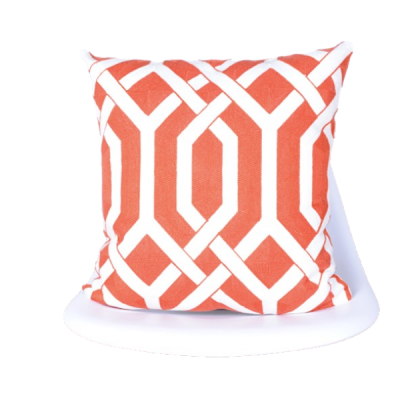 Orange Trellis Cushion Cover