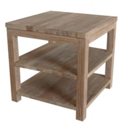 Anguila Recycle Teak Bedside Table 