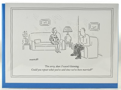 New Yorker Card - Say that again, Dear