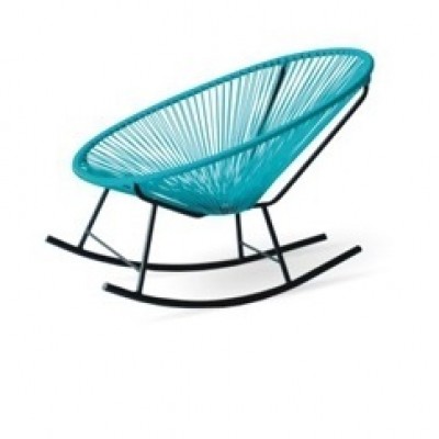 acapulco rocking-teal |  Modern Home Furniture Designer Outdoor Rocking Chair in Bright Colors for your patio terrace or roof top at Hong Kong Home Es