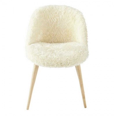 faux fur vintage chair |  dining chairs Hong Kong Home Essentials | modern dining chairs Hong Kong Central HK Home Essentials