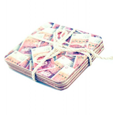 50 Pounds Coasters - Set of 4