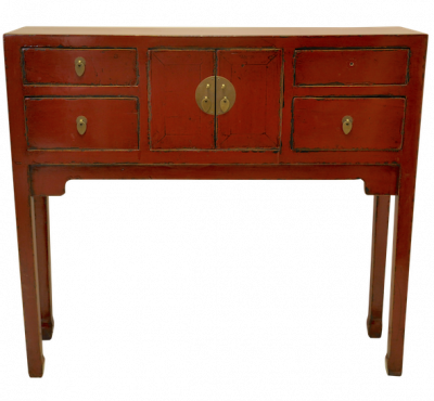 Red Chinese Duke of Chou Console | console table alter table Hong Kong Home Essentials | Chinese reproduction furniture Hong Kong Home Essentials Cent