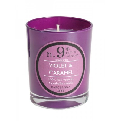 Violet & Caramel Nº9 Box Candle | natural soy wax scented candle Hong Kong HK Home Essentials in Central