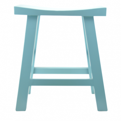 Low Wooden Stool - Turquoise |  Chinese stool table stool bar stool quality Chinese reproduction furniture Hong Kong Home Essentials HK	