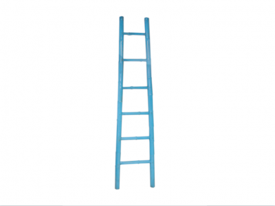 Light Blue Bamboo Ladder | Chinese bamboo ladder decorative ladder rack Hong Kong Home Essentials Central HK | bright color decor functional bamboo la