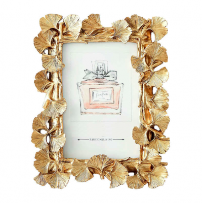 ginkgo decorative photo frame bronze gold home essential hong kong hk home decor central wedding gift