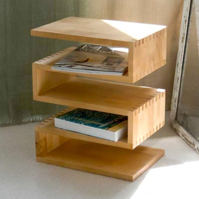ziczac side table | furniture stores Hong Kong Home Essentials |side tables end tables Hong Kong Home Essentials | Modern solid wood tables contempora