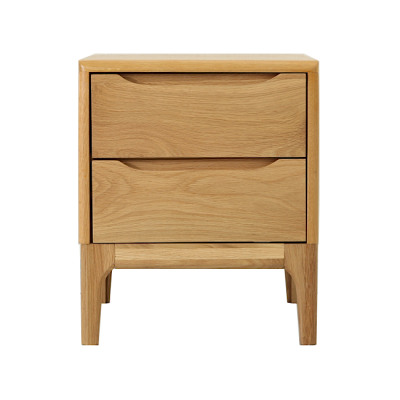Norge Solid Oak Nightstand | solid wood oak walnut contemporary night stand bed side table dresser bedroom furniture Hong Kong Home Essentials Central