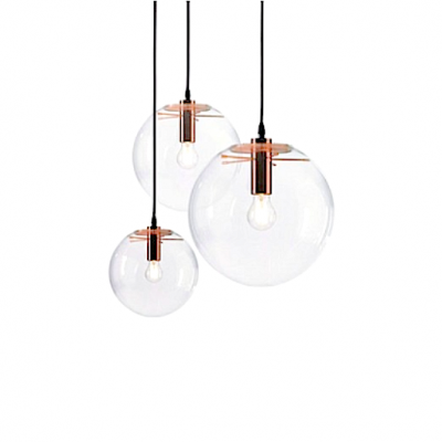 Sandra's Glass Ball Pendant Light rose gold
