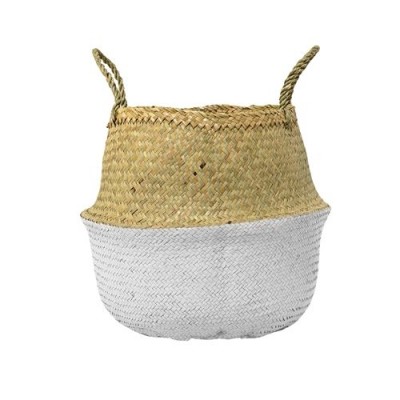 decorative seagrass basket rattan storage basket 2 two tone painted laundry basket woven hong kong home essential hk central  home decor