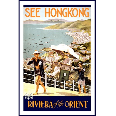 vintage travel posters Hong Kong Home Essentials Central HK | colorful wall art travel posters affordable Hong Kong Home Essentials Central HK