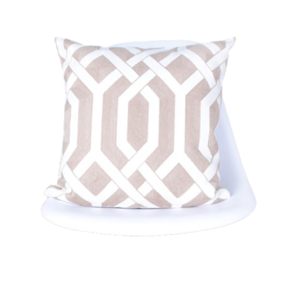 Taupe Trellis Cushion Cover