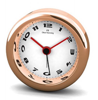 Desire 58MM Chrome and Rose Gold Alloy Alarm H58R49W