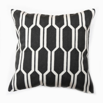 Hexa Knitted Cushion - Black | scatter cushions hong kong Home Essentials Central HK | decorative cushions seat cushions Hong Kong Home Essentials Cen